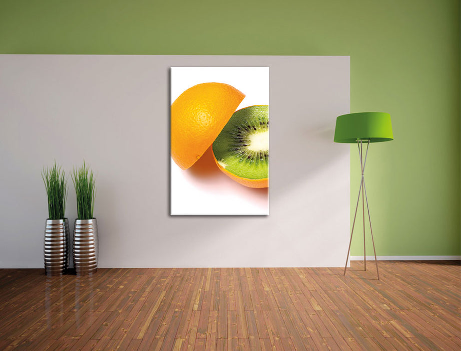 Orangen Kiwi Fruit Früchte Obst Leinwandbild im Flur