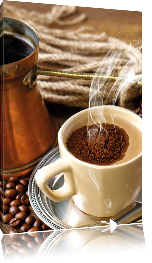 Kaffe Kaffeetasse Kaffee Leinwandbild