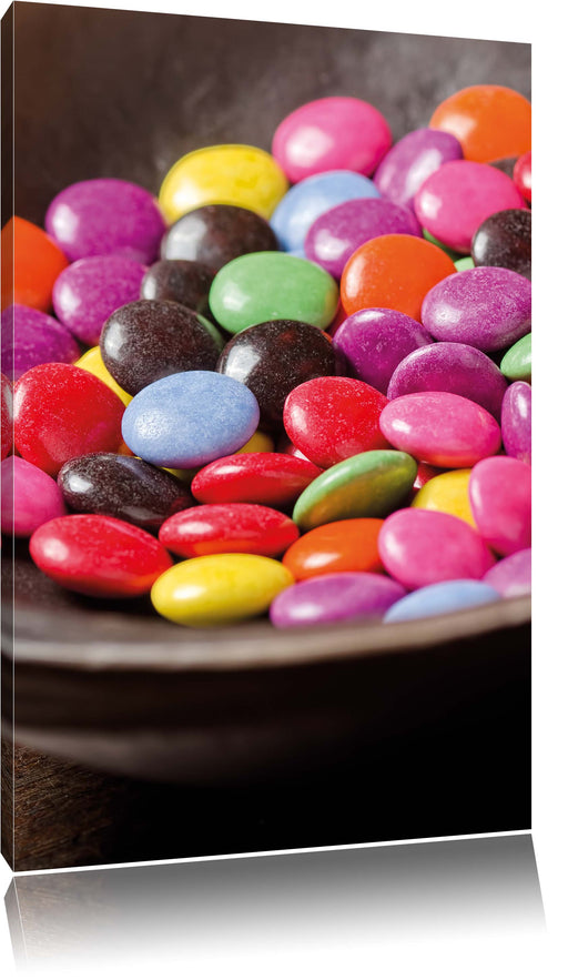 Schokolade Smarties Süßigkeiten Leinwandbild