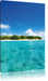 Malediven Traumstrand Meer Leinwandbild