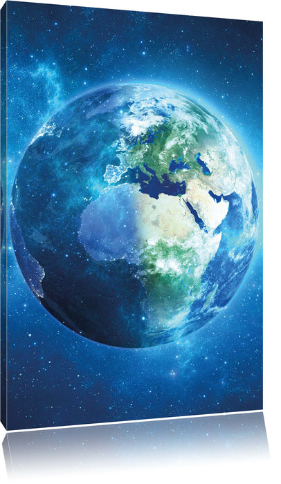 Pixxprint Erde im Universum, Leinwandbild