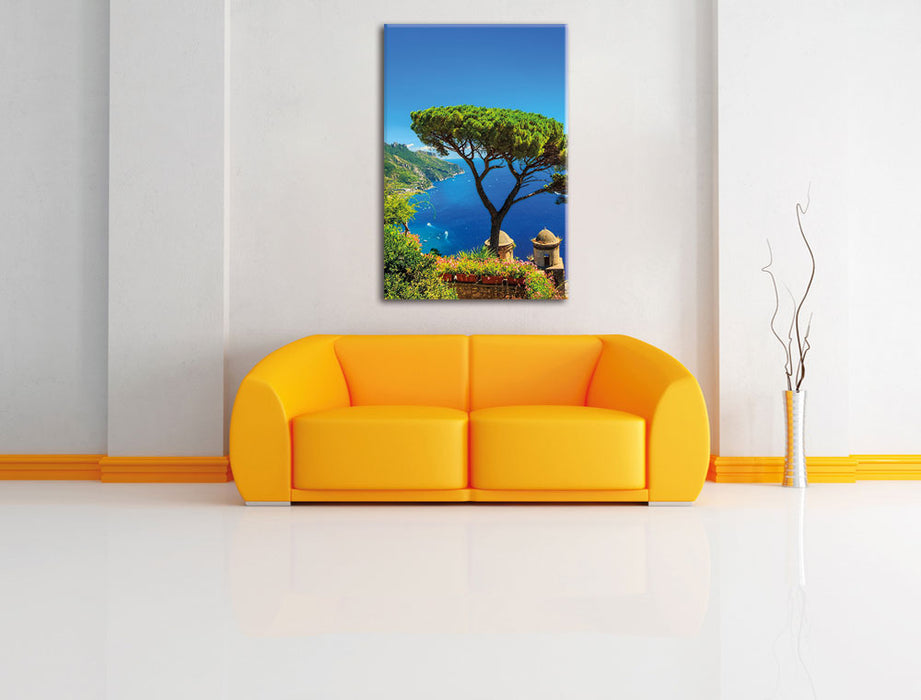 Mediteranes Meer Leinwandbild über Sofa