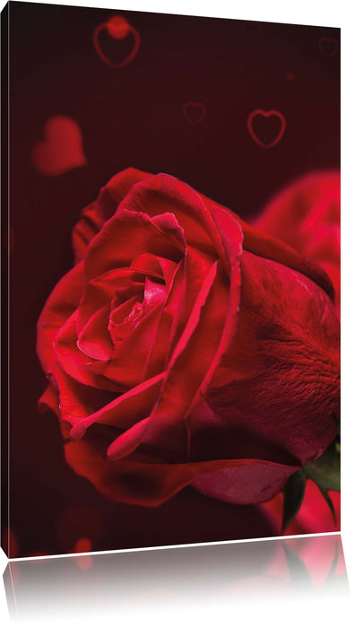 Rote Rosen Valentinstag Leinwandbild