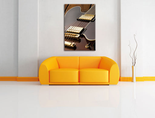 E-Gitarre Leinwandbild über Sofa