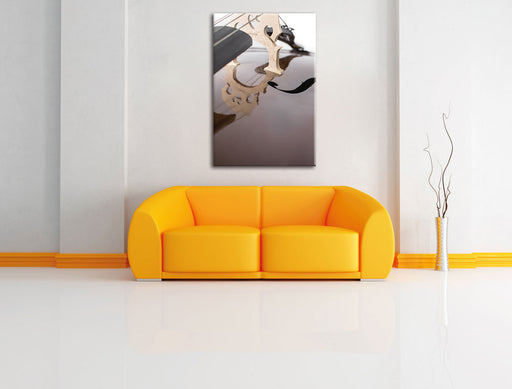 Cello Leinwandbild über Sofa