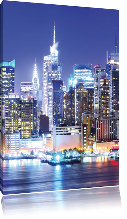 Pixxprint New York Skyline Brücke, Leinwandbild
