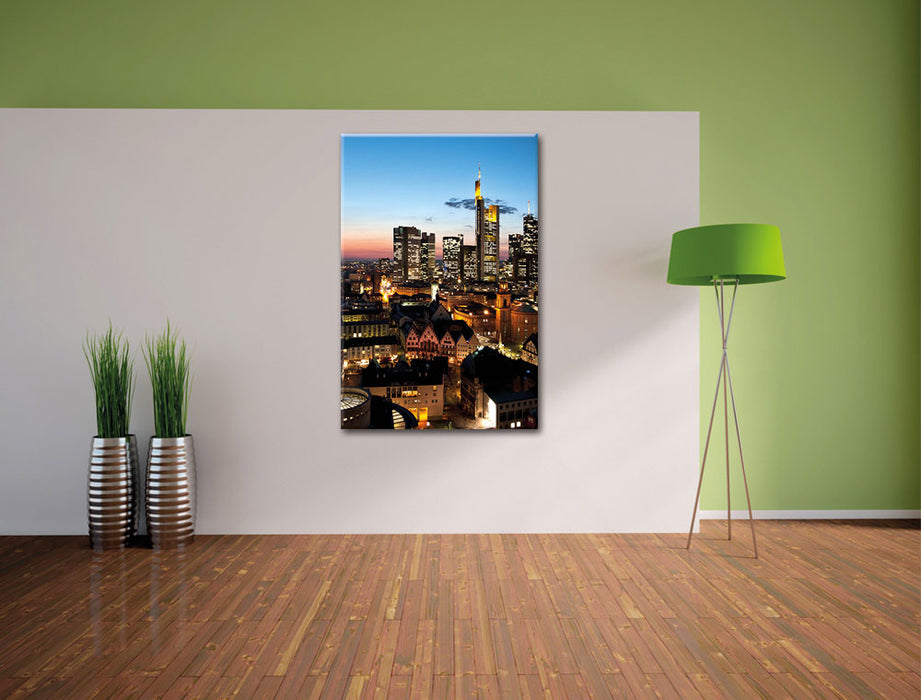 Frankfurt Skyline Leinwandbild im Flur