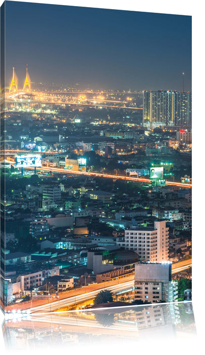 Pixxprint Lichterrausch in der Dunkelheit, Leinwandbild