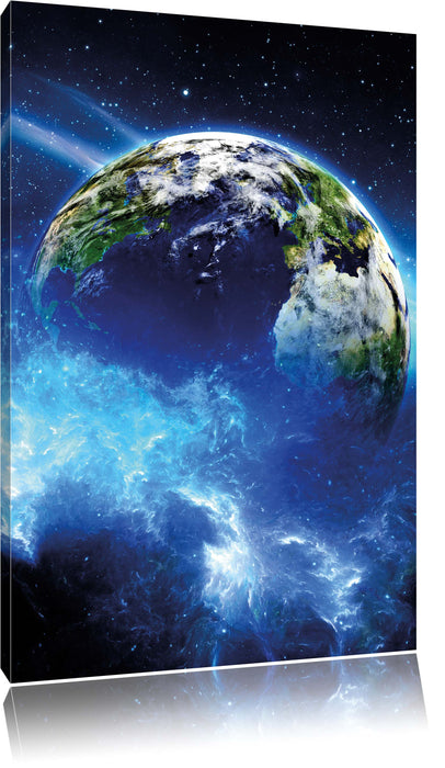 Pixxprint Planet Erde, Leinwandbild