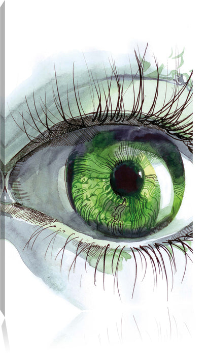 Grünes Auge Leinwandbild