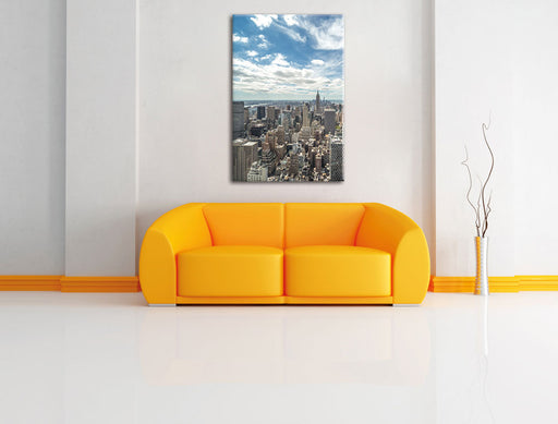 New York Skyline Leinwandbild über Sofa