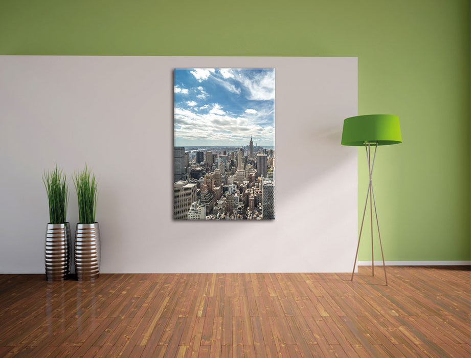 New York Skyline Leinwandbild im Flur