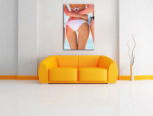 Sexy Girl Bikini Leinwandbild über Sofa