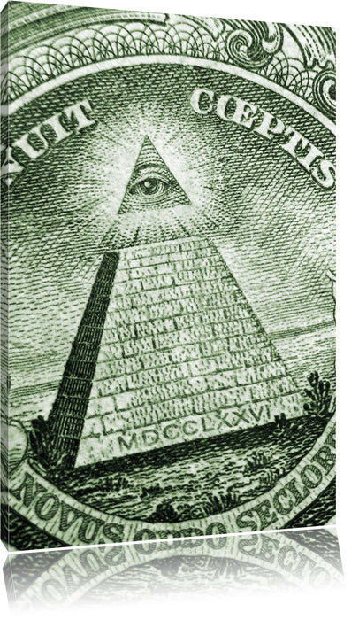 Pixxprint Illuminaten-Pyramide, Leinwandbild