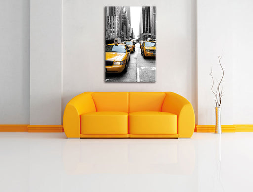 Cityverkehr New York Leinwandbild über Sofa