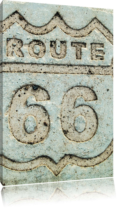 Pixxprint Route 66, Leinwandbild
