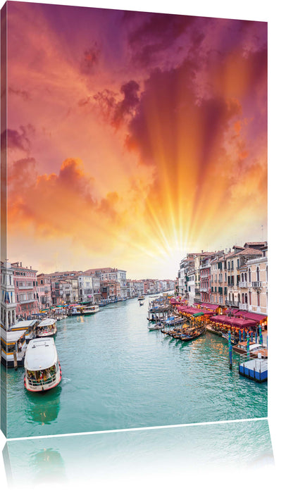 Venedig Fluss Häuser Leinwandbild