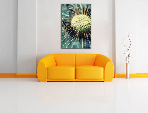 Pusteblume Leinwandbild über Sofa