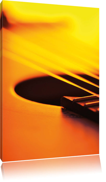 Pixxprint Gitarrensaiten, Leinwandbild