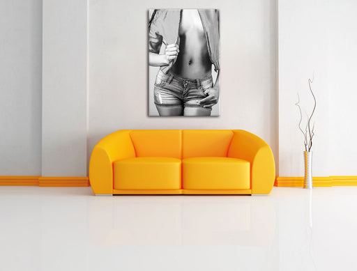 Sexy Woman Leinwandbild über Sofa
