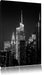 New York von oben schwarz weiß Leinwandbild