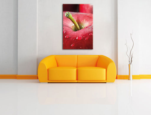 Apfel Leinwandbild über Sofa