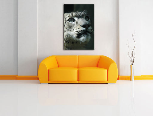 Leopard Leinwandbild über Sofa