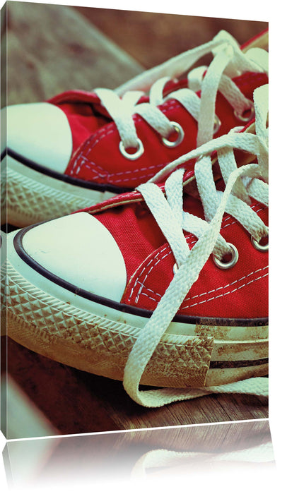 Coole Rote Schuhe, Leinwandbild