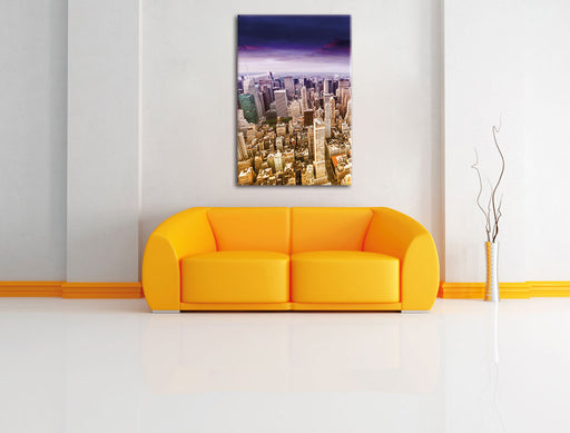 Skyline New York Leinwandbild über Sofa