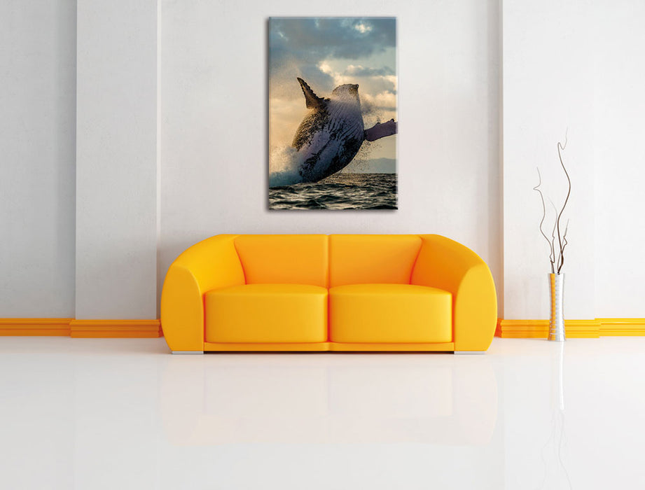 Buckelwale Kanada Leinwandbild über Sofa