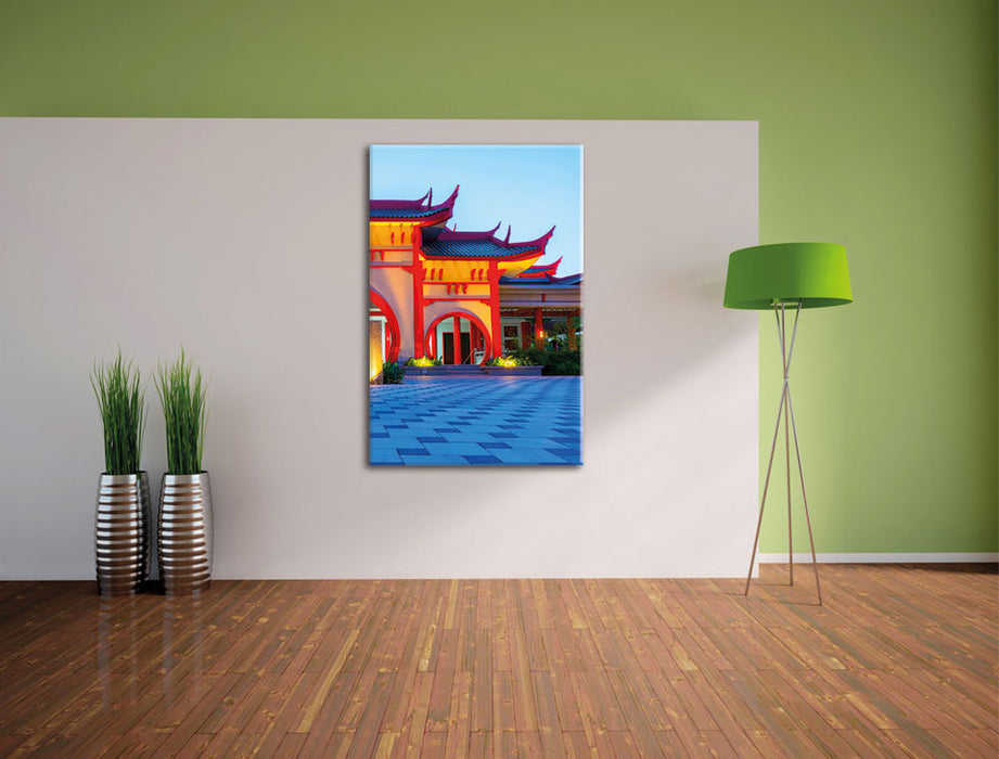 chinesischer Tempel Leinwandbild im Flur