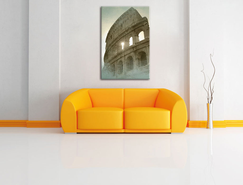 Kolosseum Rom Leinwandbild über Sofa