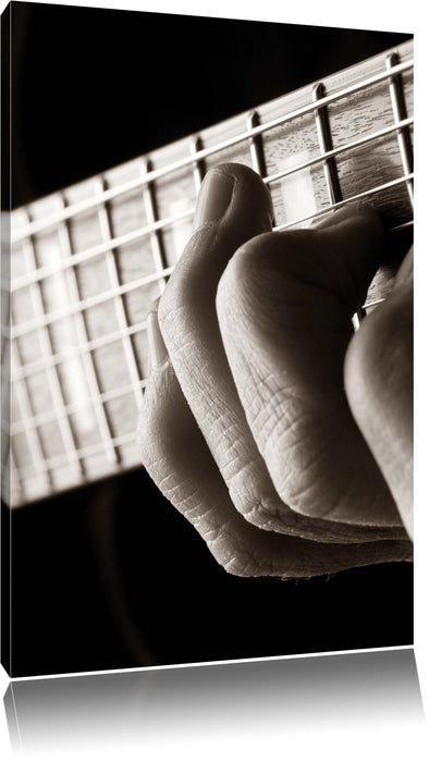 Pixxprint Gitarre spielen, Leinwandbild