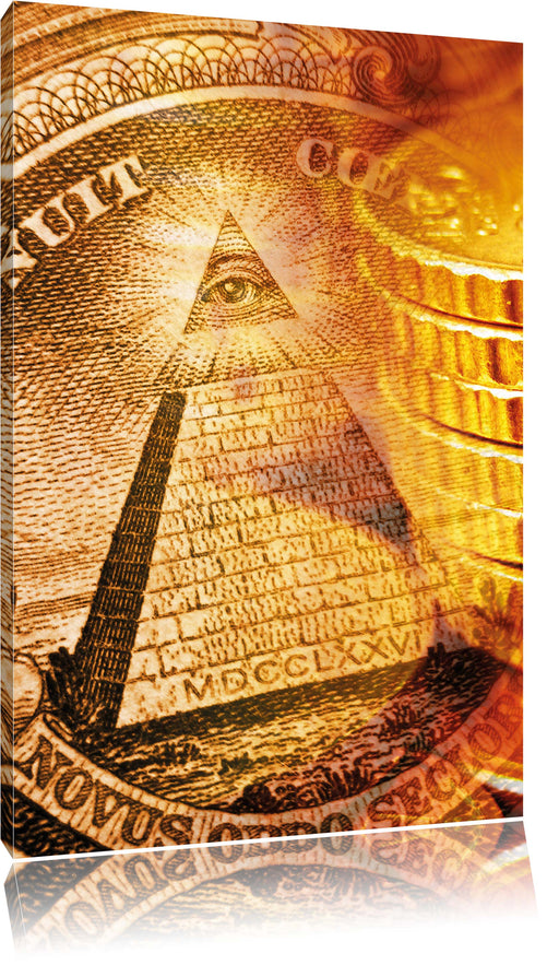 Illuminati Pyramide Leinwandbild