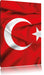 Turkey flag Türkei Flagge Leinwandbild
