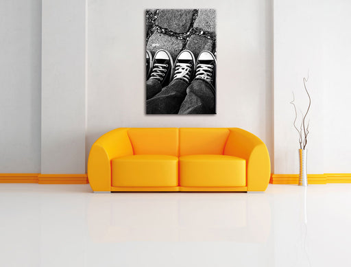 Lässige Schuhe  Leinwandbild über Sofa