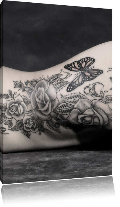 Pixxprint Sexy Tattoos Nice Girl Erotik, Leinwandbild