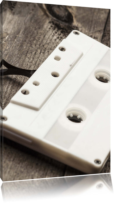 Pixxprint Kasette Retro, Leinwandbild