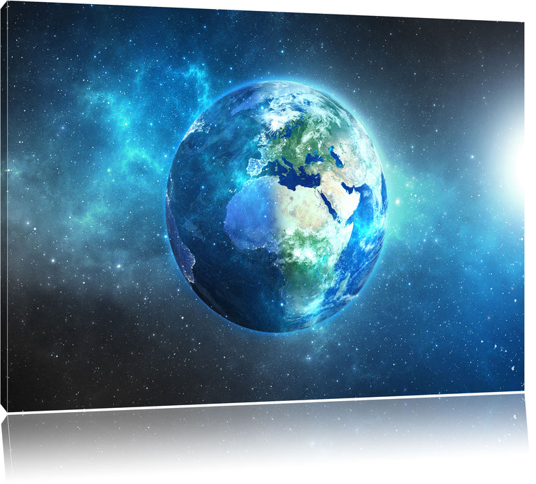Pixxprint Unsere Erde im Weltall, Leinwandbild