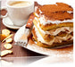 Leckeres Dessert mit Kaffee Leinwandbild