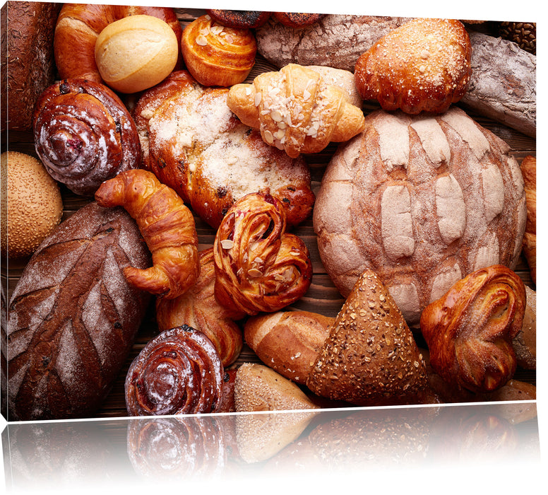 Pixxprint Bread and buns, Leinwandbild