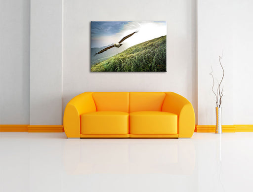 Majestäischer Weißkopfseeadler Leinwandbild über Sofa