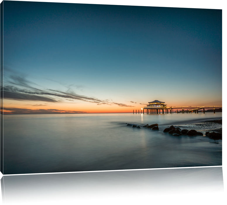 Pixxprint Timmendorfer Strand, Leinwandbild