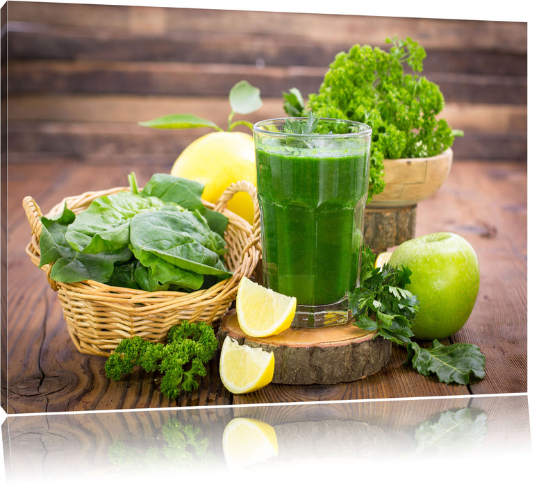 Pixxprint Gesunder Smoothie, Leinwandbild