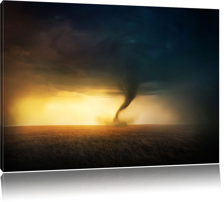 Pixxprint Naturgewalt Tornado, Leinwandbild