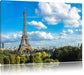 Riesiger Eiffelturm in Paris Leinwandbild