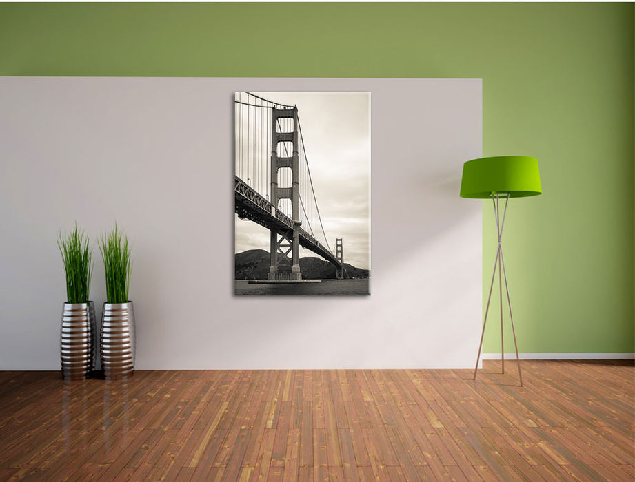 Blick auf Brücke in San Francisco Leinwandbild im Flur
