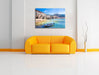 Wundervoller Blick auf Cefalu Leinwandbild über Sofa