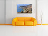 Blick auf das Monte Carlo Leinwandbild über Sofa