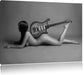 Nackte Frau mit Gitarre Leinwandbild